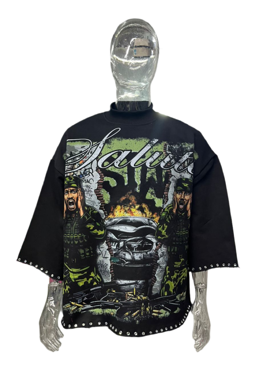 STW “EXPLOSION” RHINESTONE TEE